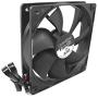 AAB Cooling Black Silent Fan 12 - Silent and Efficient 120mm Fan with 4 Anti-Vibration Pads, Cooling Fan, Computer Fan, 12V, Air Cooler, Airflow Fan - Value Pack 3 Pieces