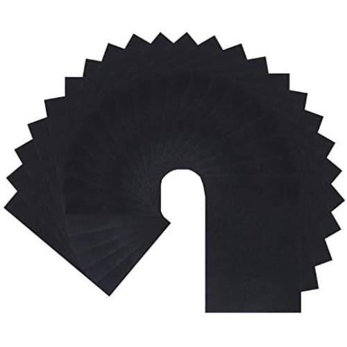 Perzodo 24 Pieces Black Adhesive Back Felt Sheets Fabric Sticky Back Sheets, 8.3 by 11.8'' (A4 Size), Durable and Water Resistant, Multi-Purpose for Art and Craft Making Perzodo 24 Pieces Black Adhesive Back Felt Sheets Fabric Sticky Back Sheets, 8.3 by 11.8'' (A4 Size), Durable and Water Resistant, Multi-Purpose for Art and Craft Making