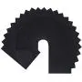 Perzodo 24 Pieces Black Adhesive Back Felt Sheets Fabric Sticky Back Sheets, 8.3 by 11.8'' (A4 Size), Durable and Water Resistant, Multi-Purpose for Art and Craft Making