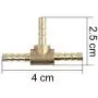 X AUTOHAUX 4mm Hose Barb Brass 3 Way Tee Connector Adaptor for Air Water Gas Oil Pipe 5pcs X AUTOHAUX 4mm Hose Barb Brass 3 Way Tee Connector Adaptor for Air Water Gas Oil Pipe 5pcs