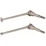 ZYCST 2PCS Aluminum Alloy Front Universal Driveshafts Dog Bone Replacement Part for WLtoys 12428 12423 1:12 RC Car Truck Buggy Car(Silver) ZYCST 2PCS Aluminum Alloy Front Universal Driveshafts Dog Bone Replacement Part for WLtoys 12428 12423 1:12 RC Car Truck Buggy Car(Silver)