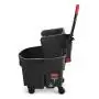 Rubbermaid Commercial WaveBrake 2.0 35 QT Side-Press Mop Bucket and Wringer, Black (1863896) Rubbermaid Commercial WaveBrake 2.0 35 QT Side-Press Mop Bucket and Wringer, Black (1863896)