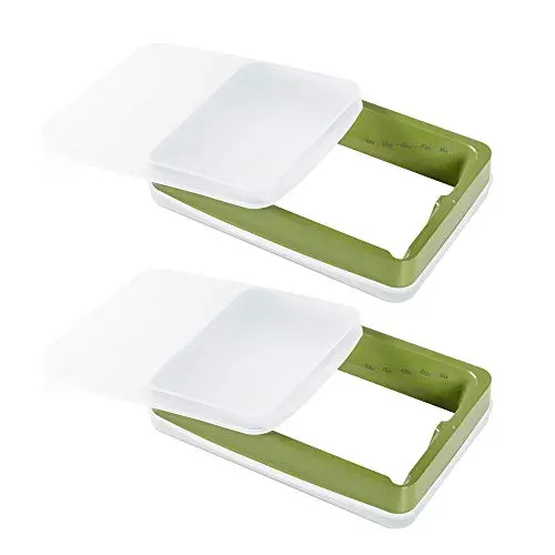 Sovol 3D Printer Resin Vat 2 Pack Aluminium with PTFE Coating, FEP Film and Steel Ring Preinstalled, Metal Frame Resin Tank with Double Silicone Covers for ELEGOO Mars ANYCUBIC Photon - Green