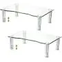 2 Pack Computer Monitor Riser with Height Adjustable Multi Media Desktop Stand for Flat Screen LCD LED TV, Laptop/Notebook/Xbox One