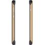 Ghostek Atomic Slim Galaxy S10 Clear Case with Space Metal Bumper Super Heavy Duty Protection Military Grade Shockproof Design and Wireless Charging Compatible for 2019 Galaxy S10 (6.1 Inch) - (Gold)