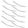 Prettyia 100Pcs Portable Silver Metal Blindstitch Sewing Machine Needles LW6T