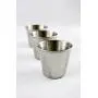 THORIUM 6 Piece Galvanized Mini 4'' x 4'' x 3'' Metal Buckets, Silver Tinplate Serving Pails for Herbs, Flowers, Candy, Even Decor, Party Favours Complete with 3 Sauce Ramekins THORIUM 6 Piece Galvanized Mini 4'' x 4'' x 3'' Metal Buckets, Silver Tinplate Serving Pails for Herbs, Flowers, Candy, Even Decor, Party Favours Complete with 3 Sauce Ramekins