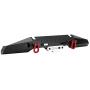 Drfeify Crawler Car Bumper, RC Car Metal Rear Bumper Spare Parts for HPI/TRX-4/SCX10/SCX10 II RC Car(Black)