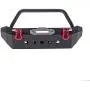 EAPTS RC Car Bumper,RC Crawler Bumper,Metal Front Rear Bumper with Led Lights for 1/10 RC Car Crawler Axial SCX10 90046 SCX10 III AXI03007 TRX4 TRX-4 Car Accessories RC Parts Kit