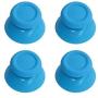 2 Pairs Thumbsticks Analog Thumb Sticks for Sony Playstation Dual Shock 4 PS4 Controller,fits Xbox One Controller (Light Blue)