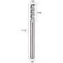 SpeTool 1/8 End Mills for Aluminum 3 Flutes CNC Spiral Router Bits for Aluminum Cut Non-Ferrous Metal Upcut 1.5 inches Long 5 Pieces