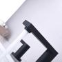 Mejor Solid Brass Two Handle Widespread Bathroom Faucet,with CUPC Water Lines and Metal pop up Drain with Overflow, Matte Black, CME029-MB