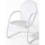 Crosley Furniture Griffith Metal Outdoor Chair - White