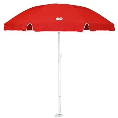 dig-git Beach Umbrella w/Integrated Anchor - Red dig-git Beach Umbrella w/Integrated Anchor - Red