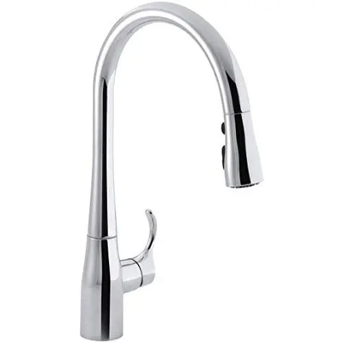 KOHLER K-596-CP Simplice Kitchen Faucet, One Size, Polished Chrome KOHLER K-596-CP Simplice Kitchen Faucet, One Size, Polished Chrome