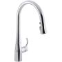 KOHLER K-596-CP Simplice Kitchen Faucet, One Size, Polished Chrome