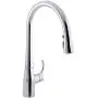 KOHLER K-596-CP Simplice Kitchen Faucet, One Size, Polished Chrome KOHLER K-596-CP Simplice Kitchen Faucet, One Size, Polished Chrome