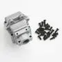 Greaked Metal Front Rear Wave Box Shell 144001-1254 Gear Box for Wltoys 144001 1/14 4WD High Speed Racing RC Car Vehicle Models Upgrade Parts
