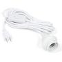 Wallniture Fiore 15 Feet Hanging Lantern Cord with On Off Switch, Room Decor for Pendant Light Bulbs White Socket Set