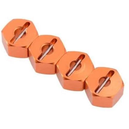 Parts & Accessories HPI Bullet 3.0 ST/MT Upgrade Accessories Aluminum 14MM Hex Adapter BMT0021 - (Color: Orange)
