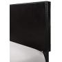 Crown Mark Erin Upholstered Panel Bed in Black, Full