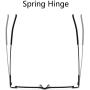 Small Reading Glasses Men Women 3 Pairs Slim Pocket Readers with Pen Metal Case Spring Hinge 3.5