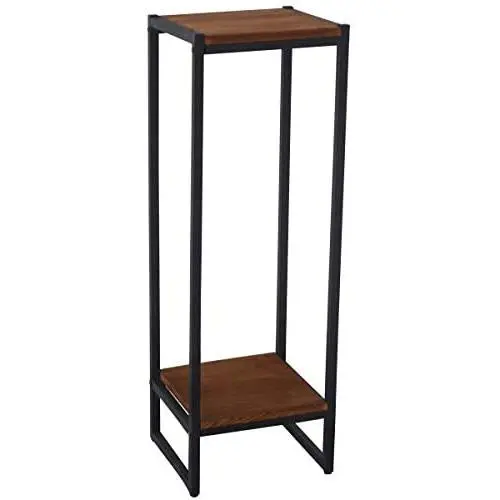Iron & Wood Dismountable Plant Stand Wood Shelf Display Shelf IRWS1629h Iron & Wood Dismountable Plant Stand Wood Shelf Display Shelf IRWS1629h