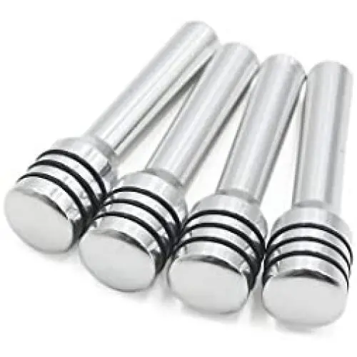 uxcell 4 Pcs Silver Tone Metal Front Rear Door Lock Knob Cover Universal for Car Interior uxcell 4 Pcs Silver Tone Metal Front Rear Door Lock Knob Cover Universal for Car Interior