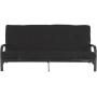 Mainstay.. Metal Arm Futon with 6'' Mattress, (1, Black)