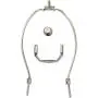 Creative Hobbies Lamp Kit for Liquor Bottles, Wine Bottles - Includes All Adapters and Parts - Silver Finish