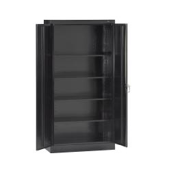 Tennsco 7224 24 Gauge Steel Standard Welded Storage Cabinet, 4 Shelves, 200 lbs Capacity per Shelf, 36'' Width x 72'' Height x 24'' Depth, Black