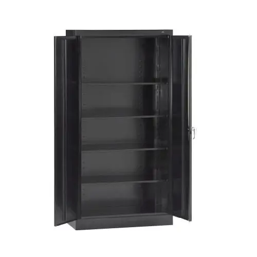 Tennsco 7224 24 Gauge Steel Standard Welded Storage Cabinet, 4 Shelves, 200 lbs Capacity per Shelf, 36'' Width x 72'' Height x 24'' Depth, Black Tennsco 7224 24 Gauge Steel Standard Welded Storage Cabinet, 4 Shelves, 200 lbs Capacity per Shelf, 36'' Width x 72'' Height x 24'' Depth, Black