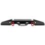 Drfeify Crawler Car Bumper, RC Car Metal Rear Bumper Spare Parts for HPI/TRX-4/SCX10/SCX10 II RC Car(Black)