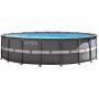 Intex 18ft X 52in Ultra Frame Pool Set with Sand Filter Pump, Ladder, Ground Cloth & Pool Cover