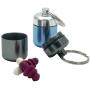 FAYALA Waterproof Aluminum Pill Case Box Aluminum Pill Container Metal Pill Box Case (Blue and Gray)