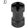 V GEBY RC Hub Adapter, 4pcs 12mm Wheel Hex Hub Wheel Extension Adapter Drive Hub Widener Metal Adaptor for RC Vehicle Parts(20mm Black)