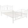 DHP Bombay Metal Bed Frame - Vintage Design - Full Size (White)