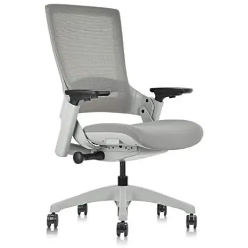 CLATINA Ergonomic High Swivel Executive Chair with Adjustable Height 3D Arm Rest Lumbar Support and Mesh Back for Home Office Gray CLATINA Ergonomic High Swivel Executive Chair with Adjustable Height 3D Arm Rest Lumbar Support and Mesh Back for Home Office Gray