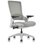 CLATINA Ergonomic High Swivel Executive Chair with Adjustable Height 3D Arm Rest Lumbar Support and Mesh Back for Home Office Gray