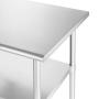 GRIDMANN NSF Stainless Steel Commercial Kitchen Prep & Work Table - 48 in. x 24 in.