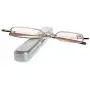 REAVEE 2 Pack Metal Slim Reading Glasses Spring Hinge Readers for Women Men Small Mini Portable Readers with Pen Clip Case +1.5 REAVEE 2 Pack Metal Slim Reading Glasses Spring Hinge Readers for Women Men Small Mini Portable Readers with Pen Clip Case +1.5
