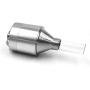 Powder Spice Grinder Hand Mill Funnel - Metal 3 Piece 1.75 inch with Vial- By TitanOwl