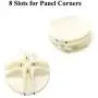 Gizhome Wire Cube Plastic Connectors for Wire Grid Cube Storage Shelving & Mesh Snap Organizer 50pcs - Cream