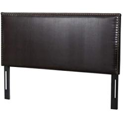 Christopher Knight Home Hilton Leather Headboard, King / Cal King, Brown