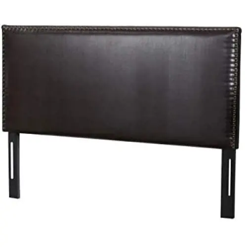 Christopher Knight Home Hilton Leather Headboard, King / Cal King, Brown Christopher Knight Home Hilton Leather Headboard, King / Cal King, Brown