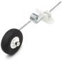 Quickbuying Aluminum Alloy Taildragger Tricycle Landing Gear w/Steering Tail Wheel for RC Airplane Spare Parts