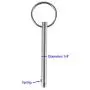 2 Pack Quick Release Pin, Diameter 1/4''(6.3mm), Total Length 3''(76mm), Effective Length 2.4''(61mm), Full 316 Stainless Steel, Bimini Top Pin, Marine Hardware 2 Pack Quick Release Pin, Diameter 1/4''(6.3mm), Total Length 3''(76mm), Effective Length 2.4''(61mm), Full 316 Stainless Steel, Bimini Top Pin, Marine Hardware