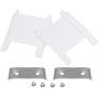 Learsoon Replacement Headband Bezel + Metal Tab Clip Screw Set Repair Part Compatible with Beats by Dr.dre Solo HD Wireless Headphones (White)