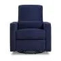 DaVinci Piper Upholstered Recliner and Swivel Glider in Navy, Greenguard Gold Certified DaVinci Piper Upholstered Recliner and Swivel Glider in Navy, Greenguard Gold Certified