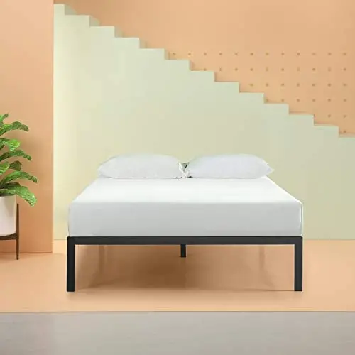 Zinus Mia Modern Studio 14 Inch Platform 1500 Metal Bed Frame / Mattress Foundation / No Box Spring Needed / Wooden Slat Support / Good Design Award Winner / Black, Queen Zinus Mia Modern Studio 14 Inch Platform 1500 Metal Bed Frame / Mattress Foundation / No Box Spring Needed / Wooden Slat Support / Good Design Award Winner / Black, Queen